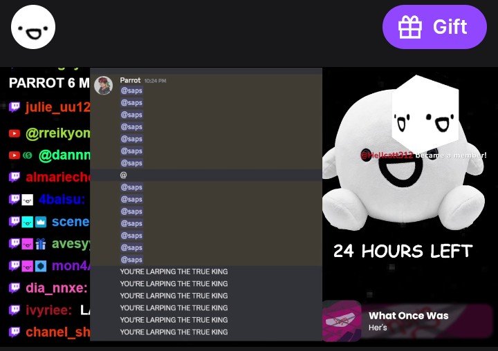 ParrotX2Updates's tweet photo. [UPDATE] 

Parrot can be seen on Saparata's stream! 

https://t.co/RUjCcZWHKY https://t.co/O9rkqPfwXr