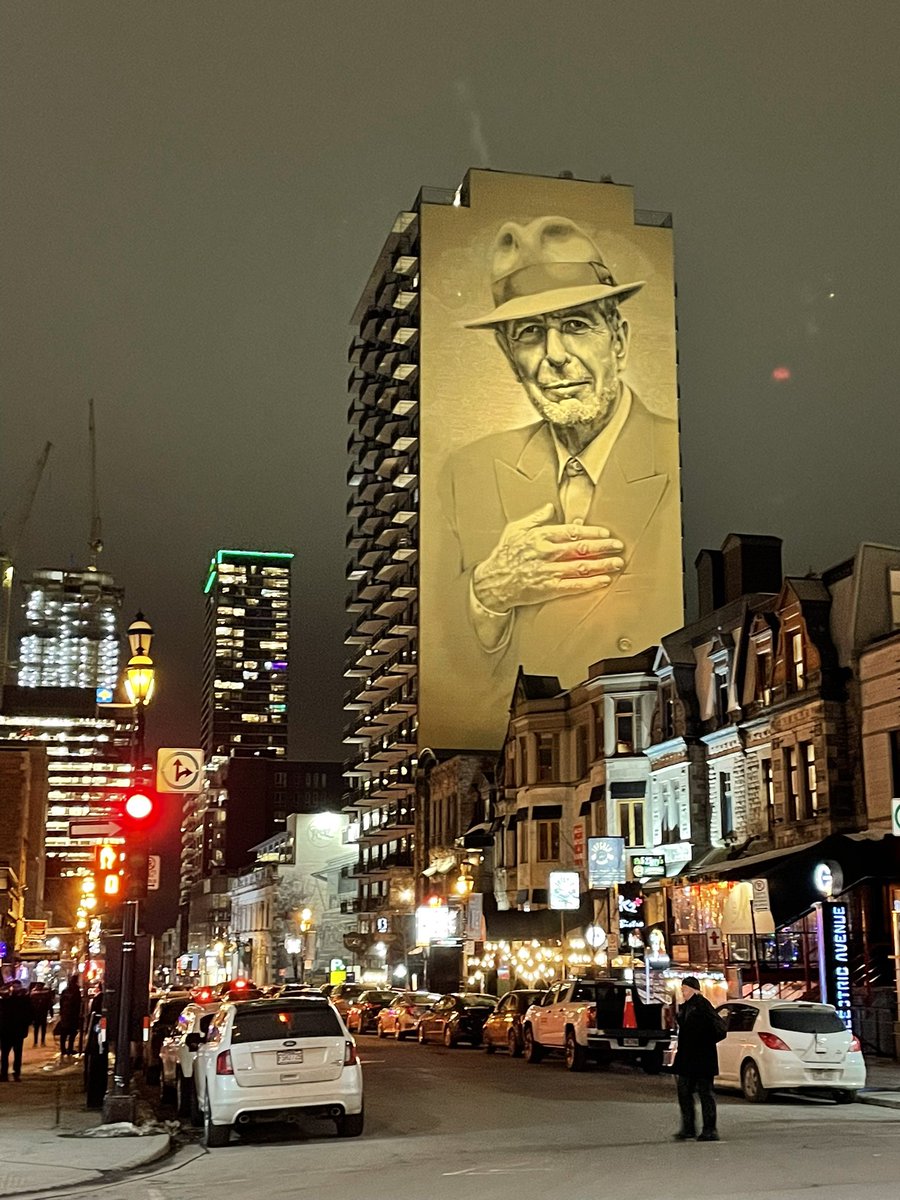 bfg900's tweet photo. @saltwatermp3 The ship has sailed for meeting Leonard, although there’s a terrific mural in Montreal that’s worth paying your respects to instead. https://t.co/IgddWUacQe
