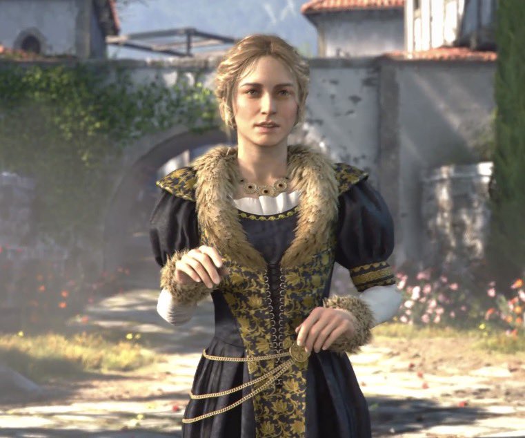 Chickpea454's tweet photo. This fem Hans Capon serve AND she’s in Leipa colours hello #KingdomComeDeliverance https://t.co/rGlsakCxrx