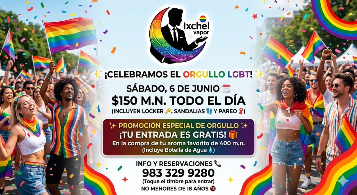 ixchelvapofi's tweet photo. Celebremos el orgullo. https://t.co/y8gwQDVKNr
