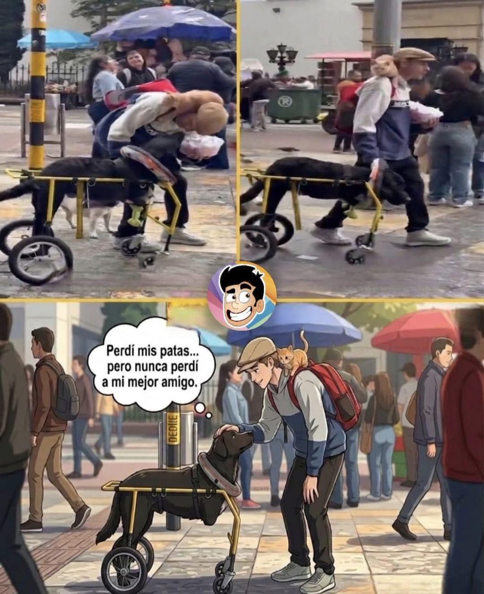VigiaCiudadano7's tweet photo. NUNCA DEJÓ ATRÁS A SU MEJOR AMIGO.

Cuando este perrito perdió sus patas delanteras, su vida cambió para siempre. Muchas personas habrían pensado que ya no podría disfrutar de paseos, aventuras o una vida normal. Pero su dueño tomó una decisión diferente: quedarse a su lado sin importar las dificultades.

Gracias a un soporte especial y al amor incondicional de quien lo cuida, hoy sigue recorriendo las calles, descubriendo nuevos lugares y disfrutando cada momento. Para este hombre, su compañero nunca fue una carga; sigue siendo parte de la familia.

Historias como esta nos recuerdan que el verdadero amor no desaparece cuando llegan los problemas. Se demuestra precisamente en los momentos más difíciles, cuando alguien decide quedarse, ayudar y seguir caminando juntos contra todo pronóstico.