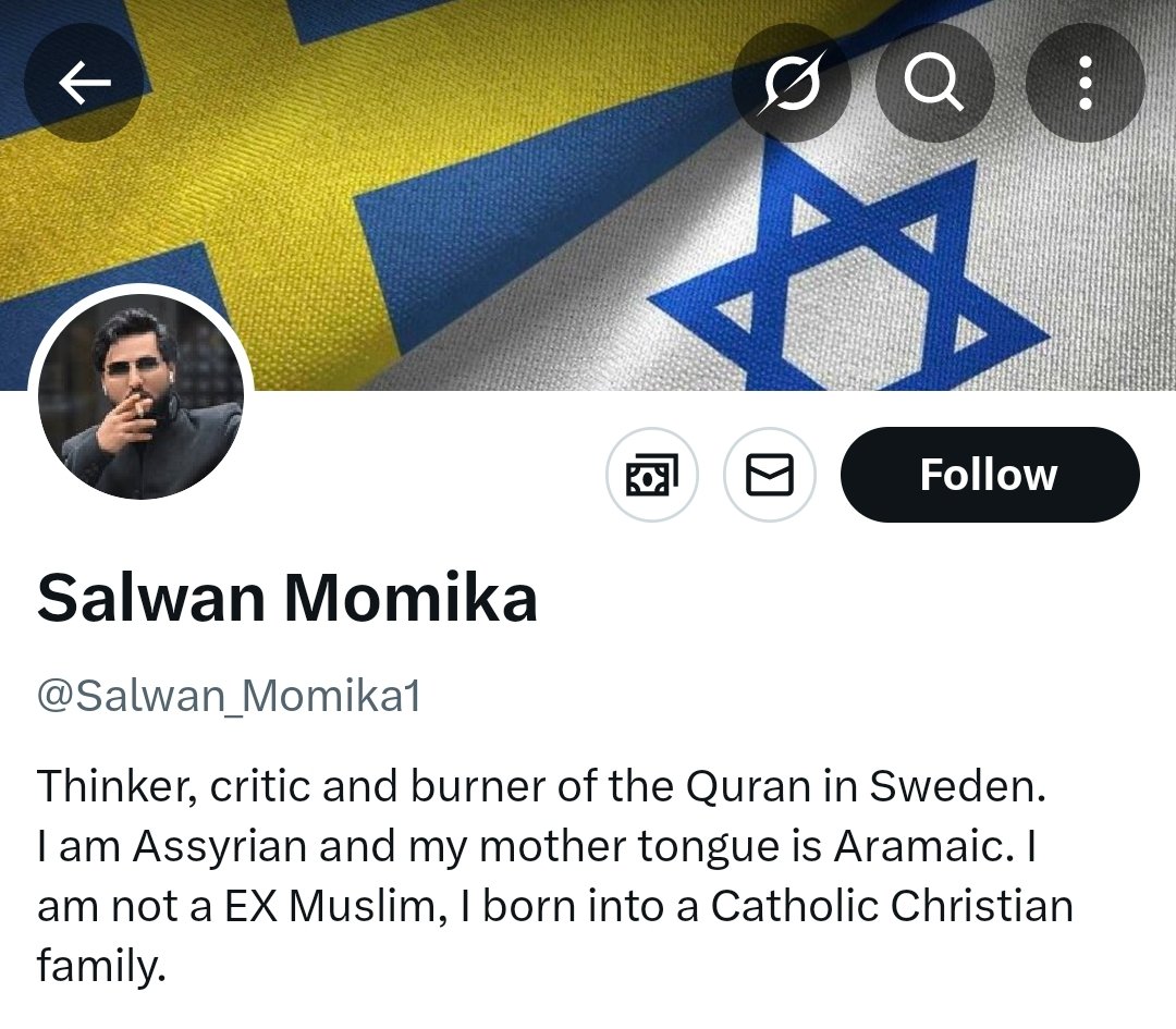 AnonymNoticer's tweet photo. @Lwghammer_128 @OswaldsTopGuy @MollyDavis543 "Assyrian Christian"

This was a useful idiot with guaranteed Mossad ties. He was definitely pushing these posts for money. Europe is full of muslims because of the jws. This man not only didn't name them, but he also supported them. Brown Tommy Robinson. Extremely subversive. https://t.co/xfZUAMlm7X