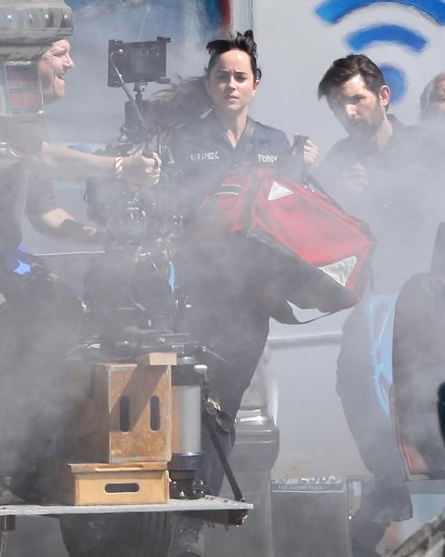 HAaasqwer's tweet photo. 🆕📸 Dakota on set of Madame Web, Boston ❤️🕸 https://t.co/jS7W7JAhjk