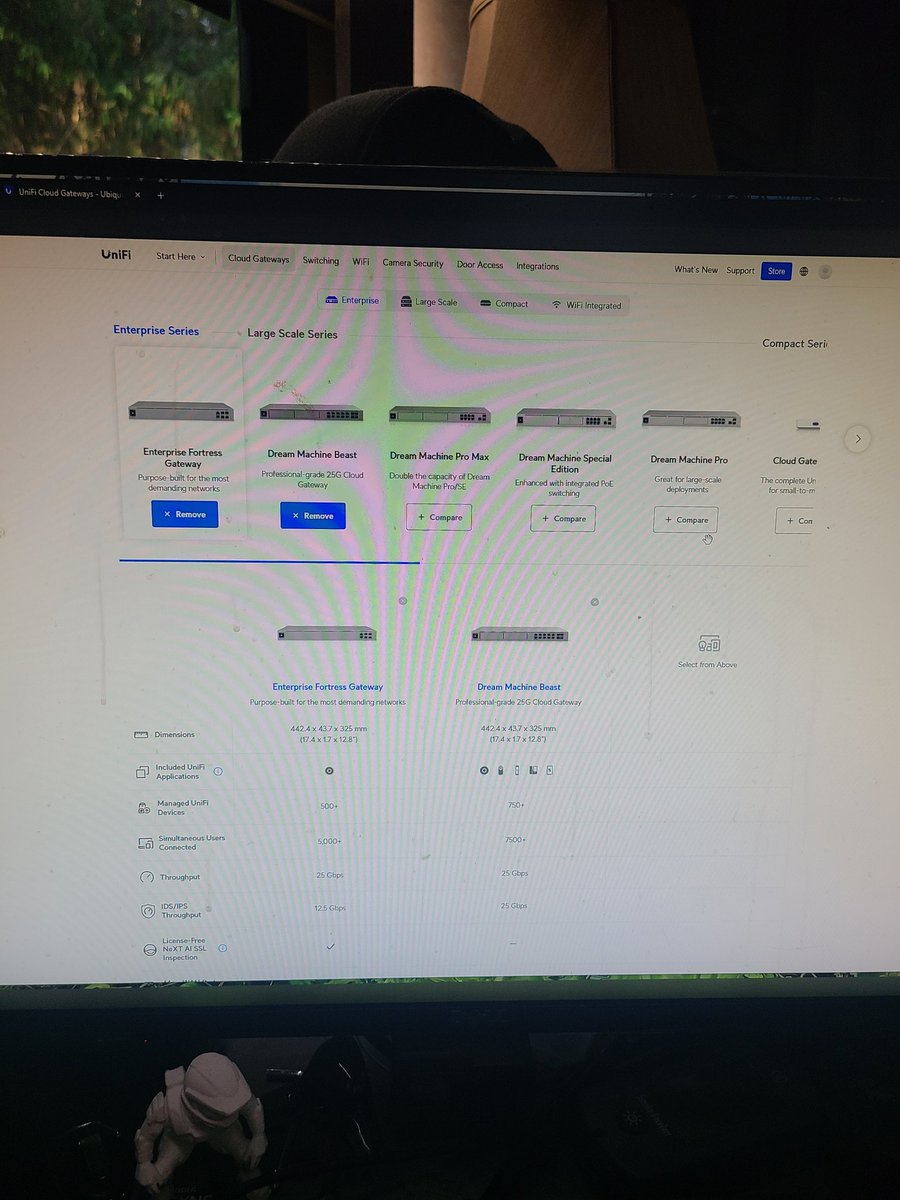 LordMustangGT's tweet photo. @Ubiquiti you totally made your US website a pile of shit. Navigating to find switches is bs now. The old way was way cleaner and faster.  This slide bar shit where you can't even see anything? And compare shit below that I never asked for. I want the old grid layout back! https://t.co/Br7HltHjLd