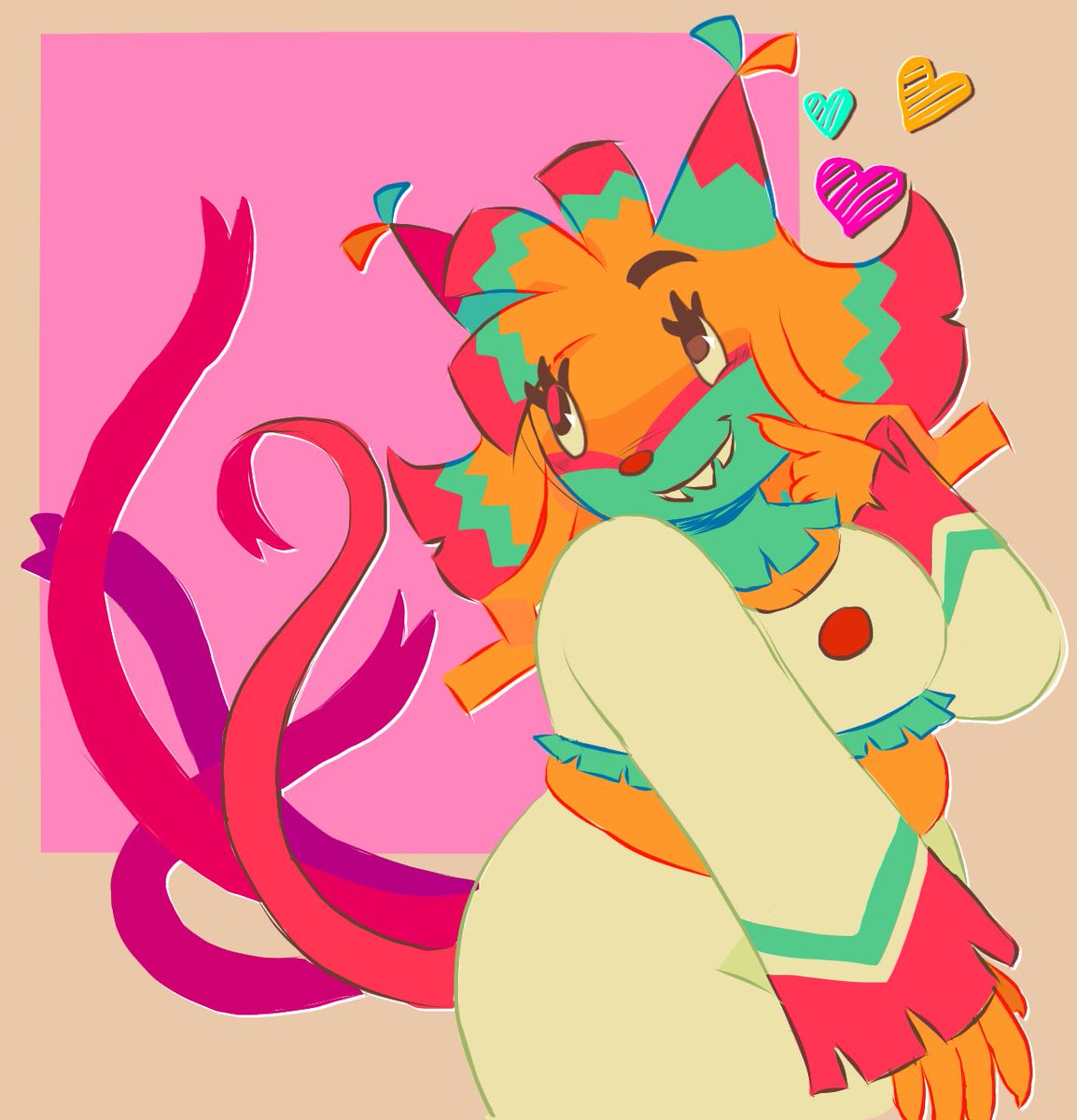 CTheiff's tweet photo. Yatta !! 🩷💛🩵
Not my proudest doodle but whatever

#dandysworld https://t.co/eyIVJTCqr2