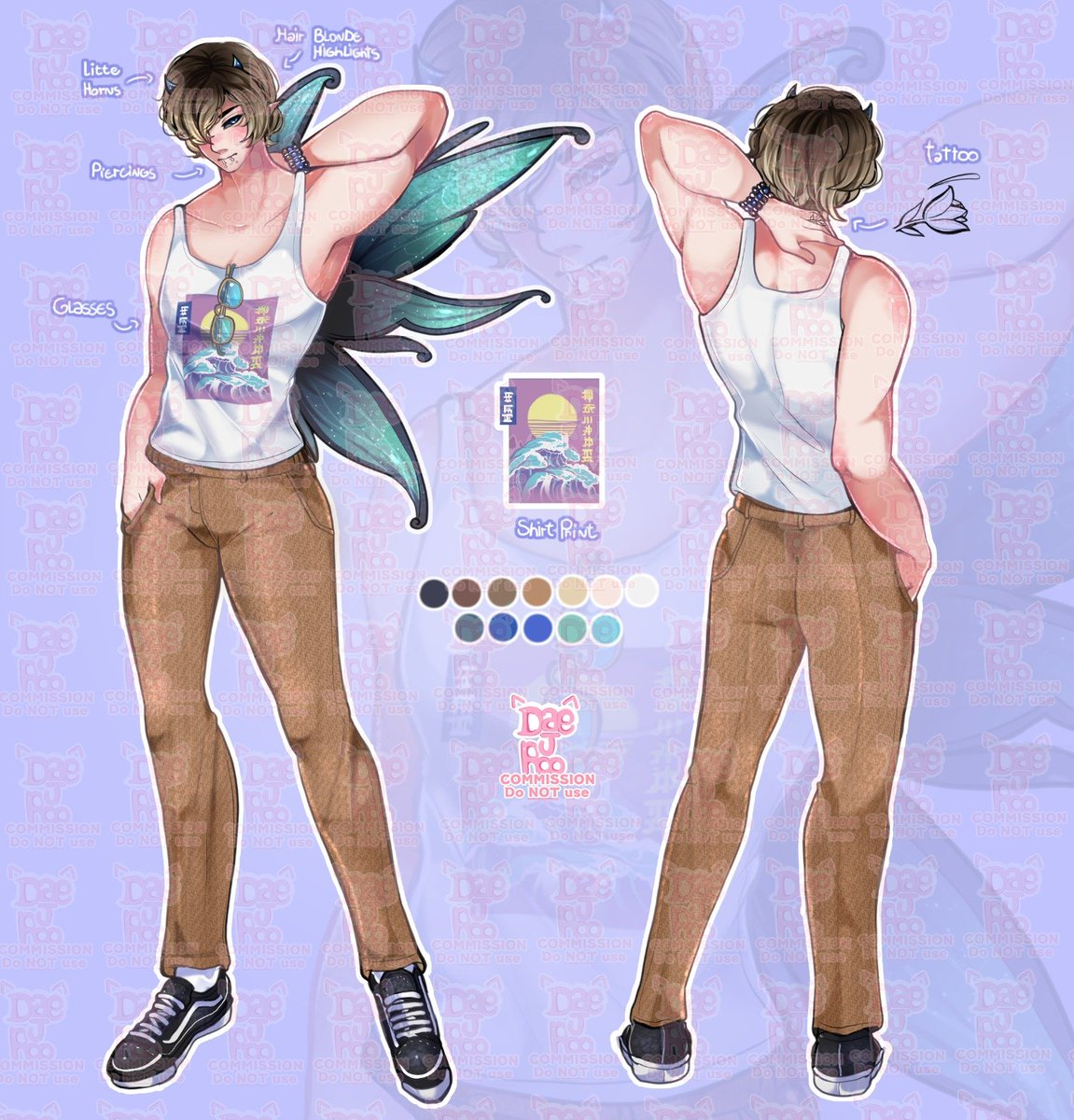 Daejroo_art's tweet photo. Reference Sheet commission requested by @NoBullySusBaka at Vgen 💚 Ty very much for another work :D! #commission #commissionsopen #art #referencesheet #Vgen https://t.co/mfQ9pnrkHT