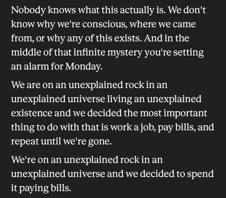 Truthtv55's tweet photo. We are living an unexplained existence &amp; #governments decided the most important thing to do with that is work a made up 9-5 #job, pay bills, and repeat until we're die. 

Waste of fucking life 💯  WAKE UP 
#95DeRaúl #STFCrazebyDikoo #life #truth #worldwide https://t.co/OviHvzJZON
