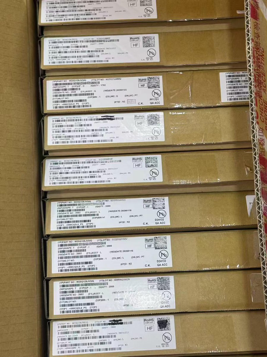 T_two_HK's tweet photo. "Tail risk hedging requires precision and carries costs โbeware of imitators who take all the expenses without the convexity."
Winbond W25Q128JVSIQ
ST LPS22HBTR
LIS3DHTR
#winbond #stmicroelectronics #flash #nandflash #memory #sdram #sensor #imu #drone #fpv #uav #fyp https://t.co/vb9cirvfz8