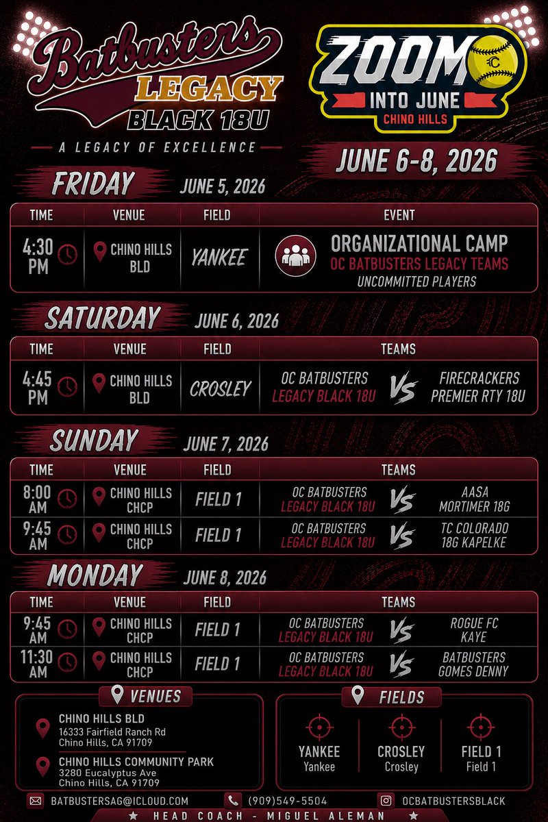BatbustersBlack's tweet photo. @HailStateSB @MrCoachTbratt @CoachZacShaw Hope to see y’all out! https://t.co/16RxK1ow0F