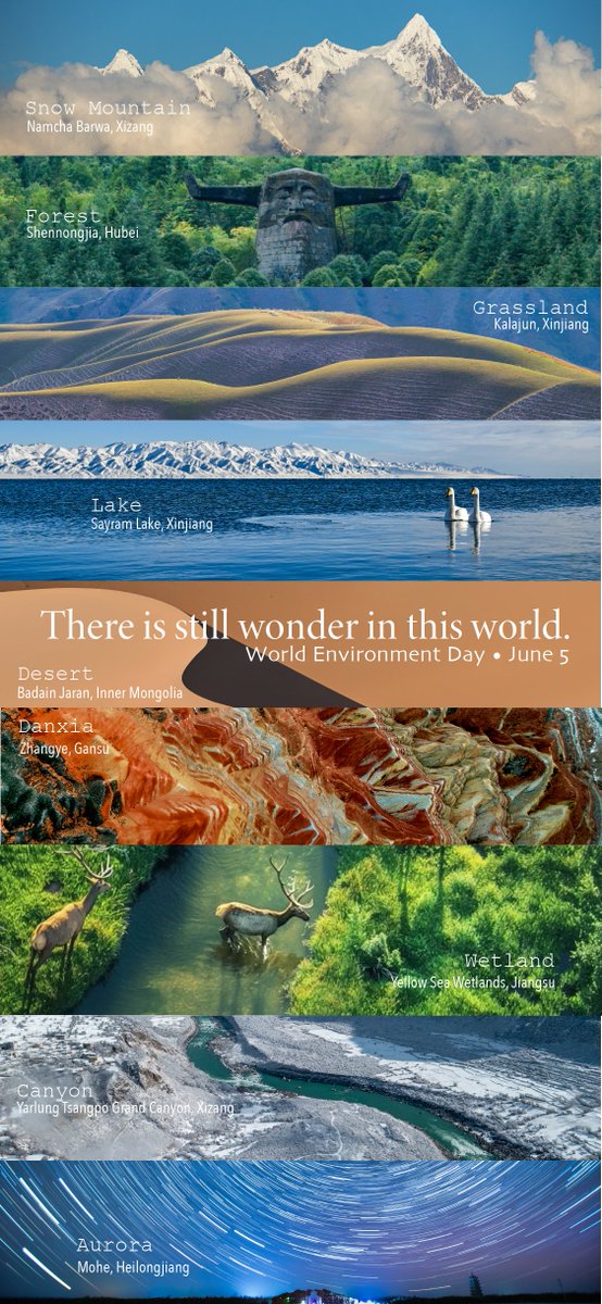 SceneryCHN's tweet photo. There is still wonder in the world, and that's why protecting nature matters.

These dazzling mountains, rivers, and lakes. The one-of-a-kind landscapes shaped by time. The colors and vistas that have inspired poets and artists...

Today, we celebrate their existence. May future generations do the same.