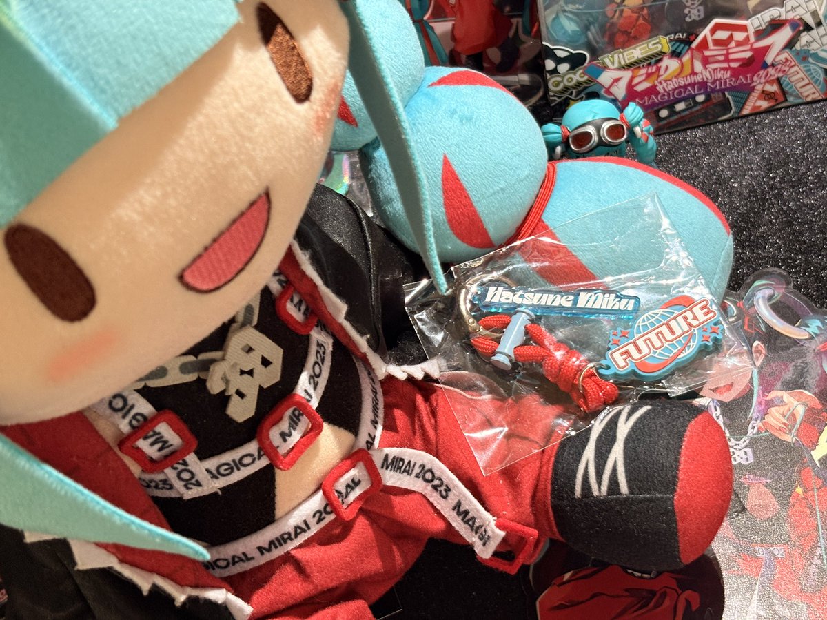 ついに手に入れましたああ！！😭 23マジミラのミクのキーホルダー 会場