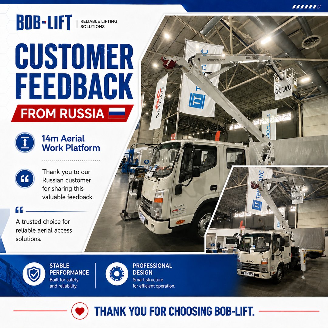 LiftBob3672's tweet photo. 🇷🇺 Another positive feedback from our customer in Russia!
Looking forward to more successful cooperation in the future!
#BOBLIFT #CustomerFeedback #Russia #TruckMountedCrane #KnuckleBoomCrane #ConstructionEquipment #HeavyMachinery #Engineering #GlobalBusiness #MadeInChina https://t.co/BRjaUDEONO