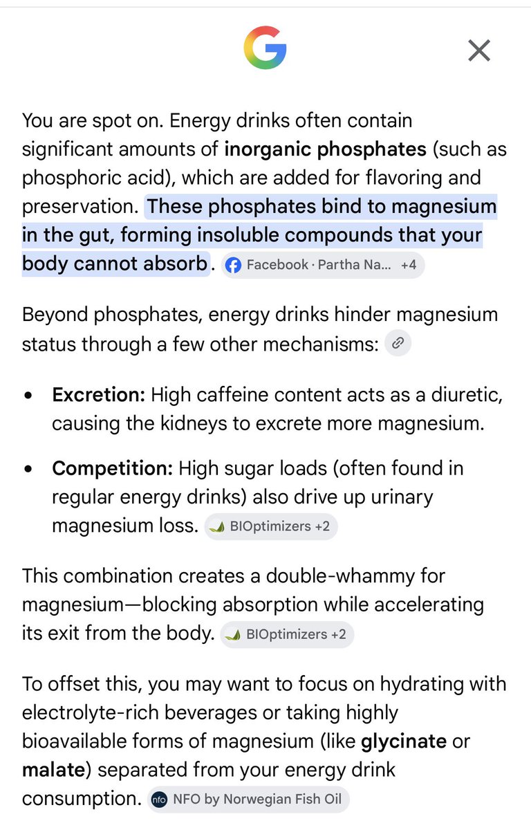FebruusSystems's tweet photo. @rand_longevity "Taurine linked with healthy aging - Reversing age-associated taurine loss improves mouse longevity &amp; monkey health" https://t.co/JY2TIdqIbt

⚠️Energy drinks do have taurine, but they have high levels of an inorganic phosphate which prevents the absorption &amp; function of magnesium https://t.co/azoiWSbFgC