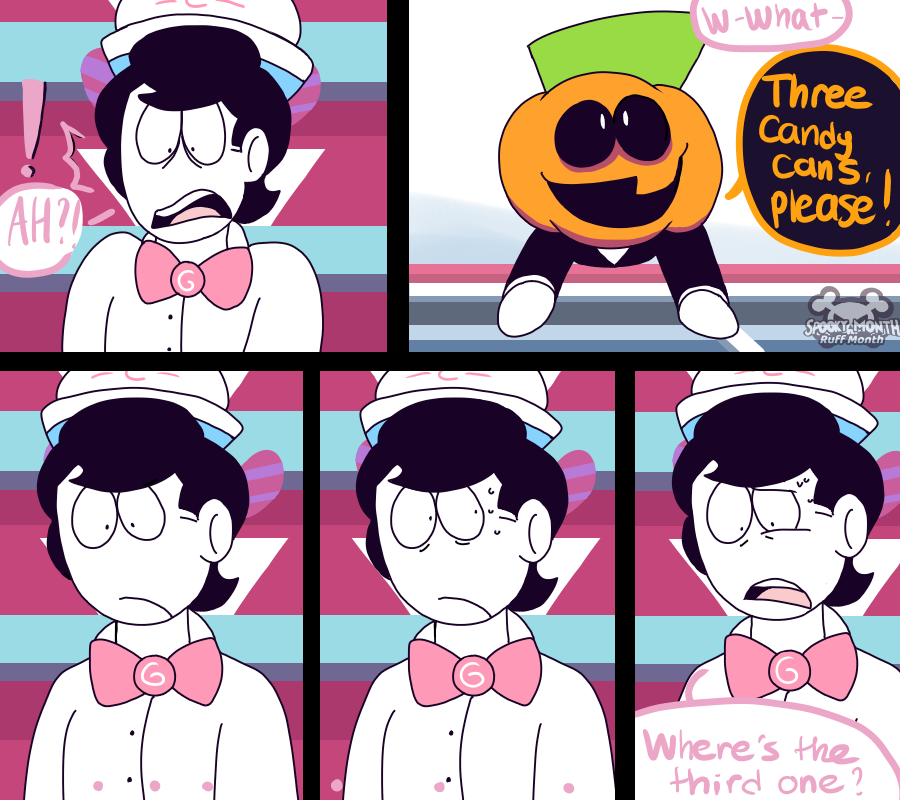 RuffMonth's tweet photo. Pages 64 + 65 (only two today)  #spookymonth #spookymonthau #crossoverau #ruffmonth #spookymonthkevin #spookymonthpump #spookymonthsusie https://t.co/LhZCqScZIZ