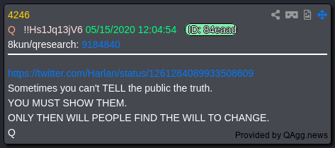 7thDean's tweet photo. President Trump's Truth is telling everybody to "Watch California" regarding the rigging of the election..🤔

Well if we go to the Q posts and look for one that tells us to "Watch CA" you find this little gem which tells us exactly what's going on....🧐 

Q 2621
    Will voter fraud in CA ever be brought to light?

Yes.
"Watch CA" was deliberate.👈👀🪤  
Q

The trap was set and the Democrats in California fell for it, hook, line and sinker..🤦‍♂️

I believe President Trump is letting California deliberately count extra votes for days after the election on purpose so all the people of California and the rest of the country can watch it happening in real-time...🐀🗳️👀

Because remember what we were told in Q post 4246...

Sometimes you can't TELL the public the truth.
YOU MUST SHOW THEM.
ONLY THEN WILL PEOPLE FIND THE WILL TO CHANGE.