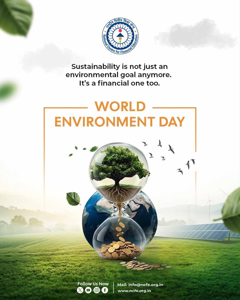 ncfeindia's tweet photo. The future belongs to those who recognize that sustainability and prosperity are no longer separate goals. They are fundamentally interconnected.
On #WorldEnvironmentDay, let us reaffirm our commitment to choices that create lasting value for both people and the planet.

#EnvironmentDay #Sustainability