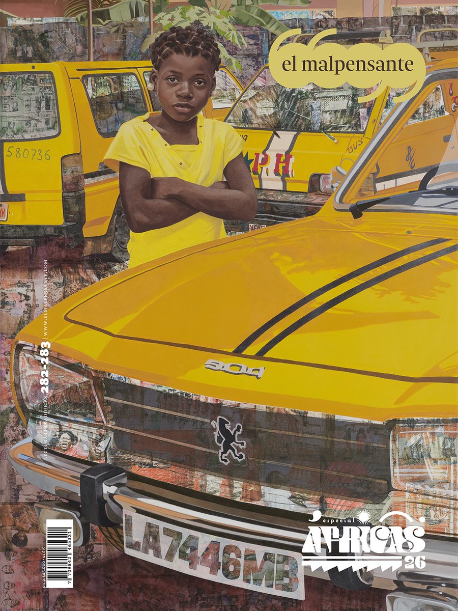 malpensante's tweet photo. Ya está aquí nuestro especial Áfricas 2026, una cartografía migrante de doble exposición, en alianza con Kitambo/. Portada de Njideka Akunyili Crosby.
 
El viaje inicia con un ensayo de @felwinesarr, “Habitar el mundo”, una serie de propuestas éticas para estos tiempos convulsos.🖌️de Yassin Balbzoui. Seguimos con “Msafiri, ocho actos de deriva meridiana” de Yvonne Adhiambo Owuor, una carta lírica enviada del otro lado del Atlántico sobre la condición nómada de todo lo viviente. 🖌️ de @btoguo2.

Nos adentramos en el legado de Teófilo Roberto Potes, el gran investigador del currulao, con un perfil de John William Archbold. 📷Max Brandt. Llegamos al territorio de la ficción con dos mujeres escritoras: Ramabai Espinet y @Vtadjo con “Un puente oscilante” (🖌️ de Sandra Restrepo) y “Agradezco a la noche” (🖌️ de @eddy_kamuanga), respectivamente. 

Nos detenemos más adelante con “Cuando descubrí 'Pedro Páramo' sentí que estaba leyendo mi propio mundo en Senegal”, la entrevista de Francisco Montaña al escritor @bboris_diop. Y cruzamos la frontera de la poesía con “Gramática del camino inédito” de Ahmad Mohsen, 📷Kiluanji Kia Henda, y “Efiro iakalai” de Hirondina Joshua.

Luego encuentre “Miren adelante, viene el futuro y va a ser en gran parte africano” del congoleño @Luc_Gerard, una defensa del derecho a dejar de justificarse ante la historia. 📷@aidamuluneh. Y por la misma línea lea “Una geografía de la partida”, de la comorense Touhfat Mouhtare, quien ahonda en las secuelas de la migración.

Piérdase en el paisaje desértico en “Una ciudad llamada Espejismo”, un fotoensayo de Kiluanji Kia sobre la ilusión de permanencia que sostiene la vida moderna. Y avance unos pasos más con dos piezas inéditas del blog “Chroniques Littéraires Africaines” (@AfroChroniques) del congoleño @LaReus: “Escribir lejos de las jacarandas”, de Sonia Le Moigne, y “Las peripecias de escribir sobre las élites africanas desde Francia”, del propio Lareus.

El camino finaliza con el cómic de @khalidalbaih “Superman es un inmigrante ilegal”, y con la playlist curada por Kalaf Epalanga específicamente para este número en “El Atlántico no está en silencio”.

📱Suscríbase: 312 371 0046