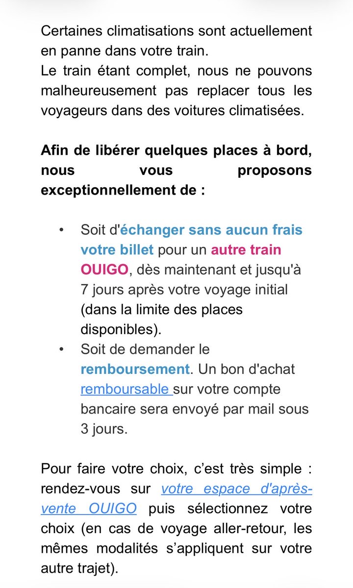 vettyho's tweet photo. @OUIGO 
C’est lunaire à quelques avant le départ 💀💀
Vous nous remboursez les frais d’hôtels et activités de destination ? 

Tu vas au taff c’est galère 
Tu veux bouger et aller en vacances c’est galère 
Ayyii

Faites des voitures volantes je sais pas https://t.co/anxozxw7HZ