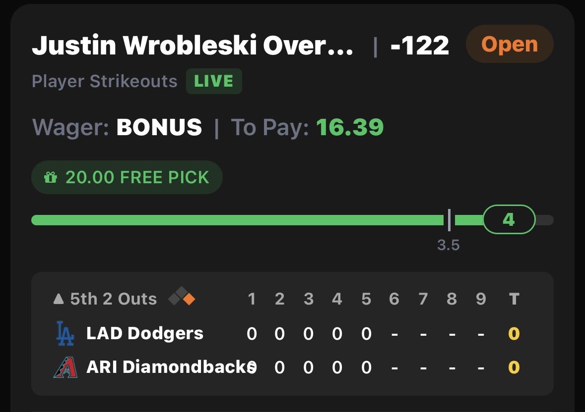 ThePropLab0's tweet photo. WROBLESKI POTD BANGGGG ✅🔥

We move to 4-1 on POTDs 🧪

Posted.
Tracked.
Cashed.

The lab keeps working. https://t.co/jRuJNHqOsW