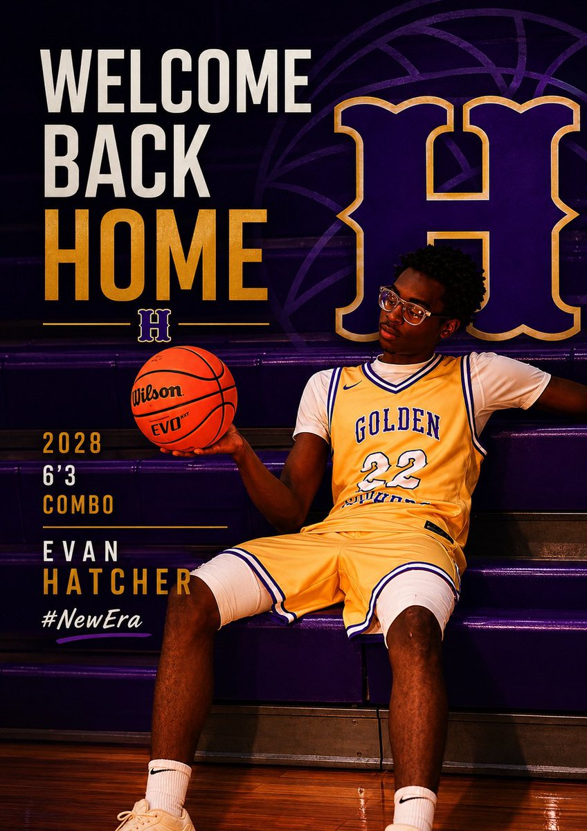 HYTGeaux4Hoops's tweet photo. Welcome back home @EvanHtcher 
This high flying combo guard will be a great addition to the Gueauxphers! 💛💜 
#USB4Me #BCW #NewEra https://t.co/cFflyeCPkp