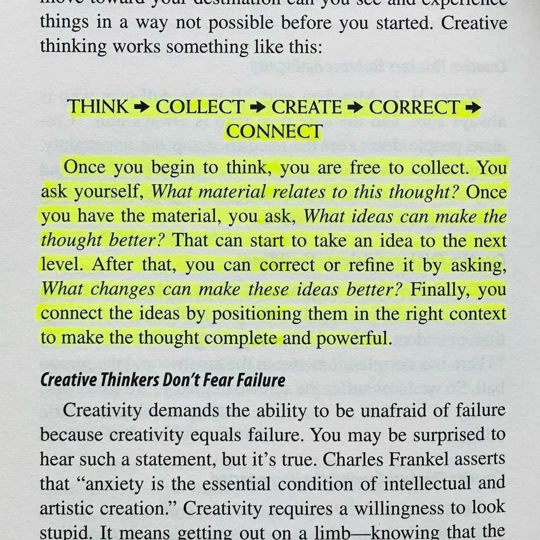 CuriousMindsHub's tweet photo. Think -> Collect -> Create -> Correct -> Connect https://t.co/sHcCkHJ5Wv