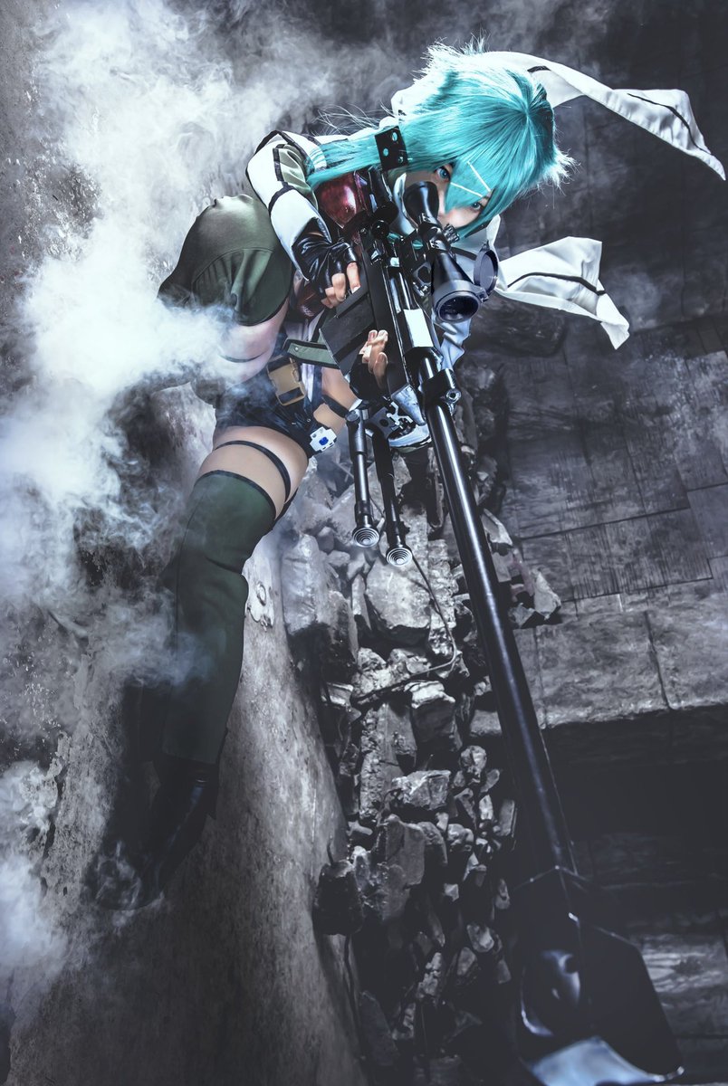 minaseairi_cos2's tweet photo. 氷の狙撃手 シノン https://t.co/ftFOvJgkcf