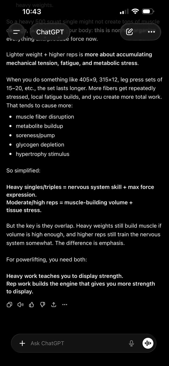 _anonymousz__'s tweet photo. @leevzo @senpai_shado @United_Africana Yes both methods build muscle, but there is an optimal way to hypertrophy(enlarge) the muscle tissue itself with lighter weights, and there is also an optimal way to lift heavier weights through motor unit recruitment and skill practice. But to say “it doesn’t matter” is not true https://t.co/ueoz19AMnb
