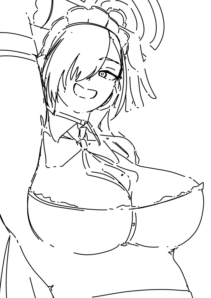 HotZeppelin's tweet photo. I can't draw good Asuna 😥 https://t.co/LF9ufMleK5