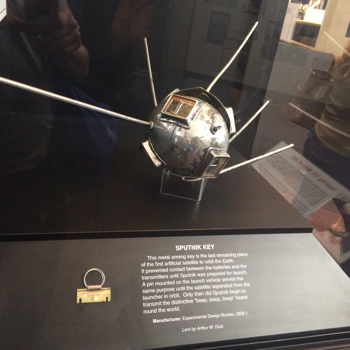 RDEIL's tweet photo. @areoinfo @stephen_e_meyer @airandspace It was at the main museum in D.C. I don’t know if it will be in the additional areas which will open to the public circa July 1.
Here’s the old exhibit.
Vanguard 1 50th - wife and father are at 15 seconds. https://t.co/IOwY4Ge25l https://t.co/MtS4717E2M