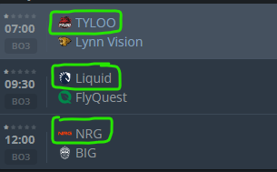 Spider22Monkey's tweet photo. Day 4 Picks for the CS2 Cologne Major.

We just need one win by either Tyloo, Liquid or BIG to get silver coin, but these picks are the teams I just want to see get through to Stage 2. https://t.co/DI13CyGKDS