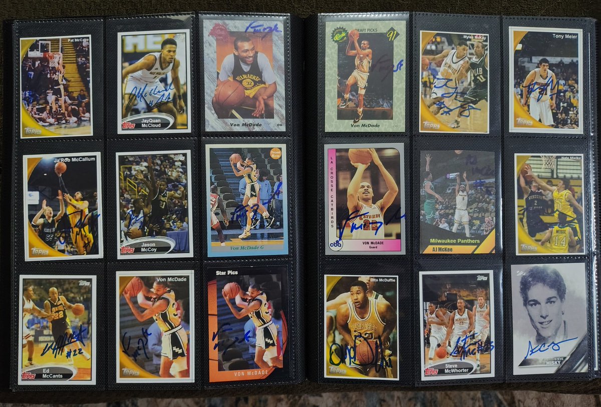 MaroonHawksPDC's tweet photo. @DoffekRoyhobbs @swegner10 @MKE_Baseball @MKEPanthers ...including the 15 years and counting @MKE_MBB signed custom cards project.

I'm done for now. My apologies for clogging up your guys' X feeds with this thread. https://t.co/Z5xXSrEXn7