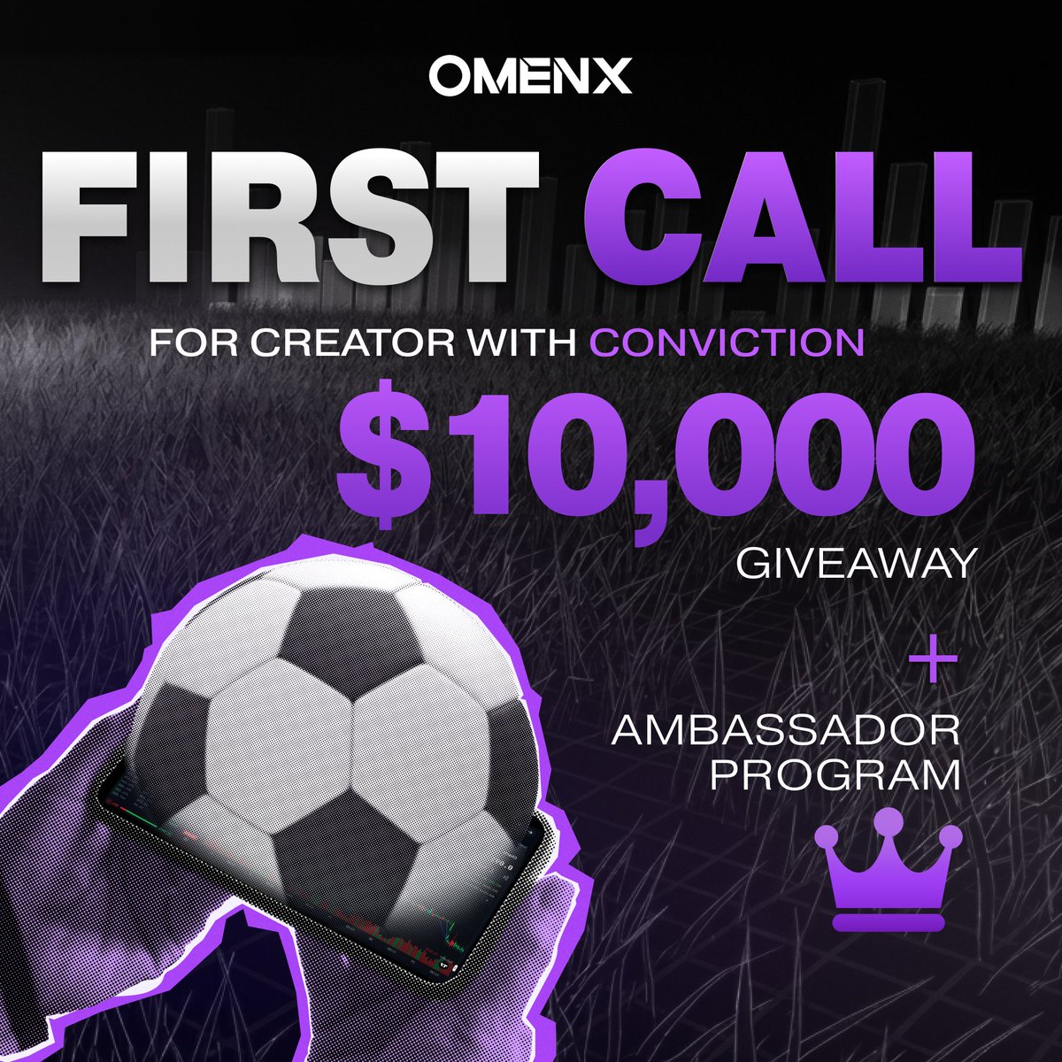 OmenX_Official's tweet photo. Introducing: First Call

For prediction market traders with conviction.

We're looking for the next wave of traders.

• $10,000 on the table
• Trading rewards
• A chance to join the OmenX Ambassador Program

Think your takes are worth something?

Applications are now open. https://t.co/x5qouVZFWh