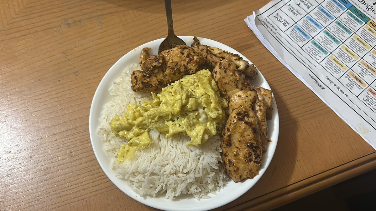 IridescentUC's tweet photo. I am the protein warrior, no amount of spice is gonna kill me https://t.co/BqW8lPXxr5