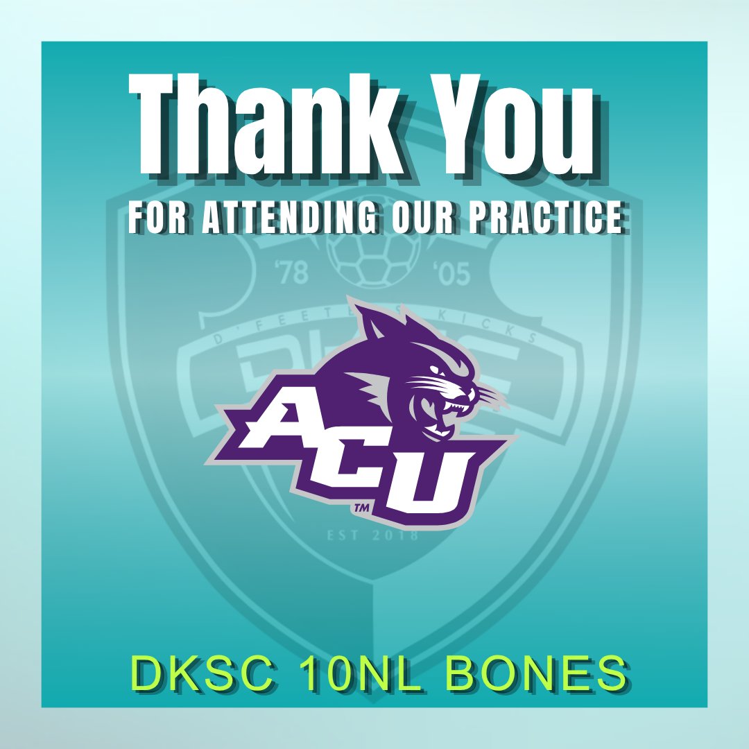 DkscEcnl2010g's tweet photo. Thank you @ACU_Soccer https://t.co/n9DVrKn0BV