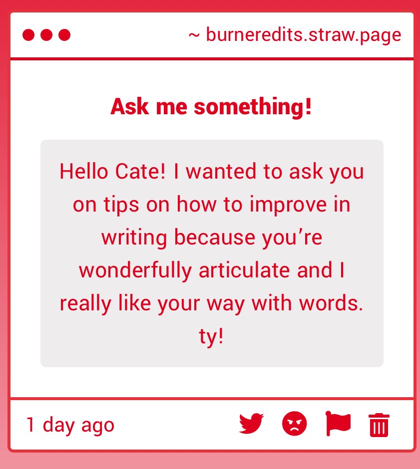 burneredits_'s tweet photo. this is such a lovely compliment. i ask this question everyday so idk if i’m the best to give advice, but these are some of my guiding principles 🧵 https://t.co/UKejfSpgep
