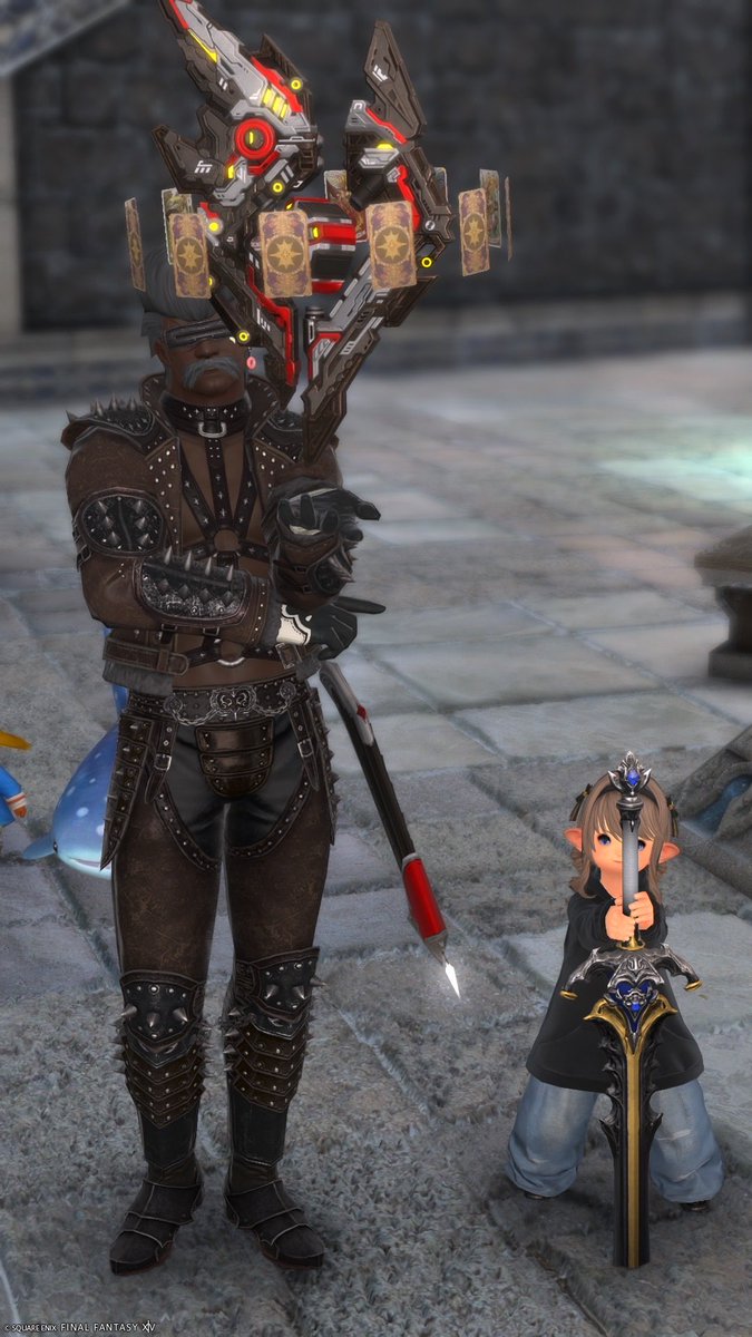 Harami_Re15's tweet photo. コスモ行きたいのに何故か暗黒に加えてモンクのレベリングも始めちゃったしエウレカも行かなきゃだし腰痛いし何からやろう…

SSはデュエルディスク(IL795)を手に入れたリーゼントデュエリストと記念撮影したもの

おはララァ！！デュエルスタンバイ！！

#FF14 #FF14SS #おはララ #ララフェル #遊戯王 https://t.co/PqP2e3FZ7v