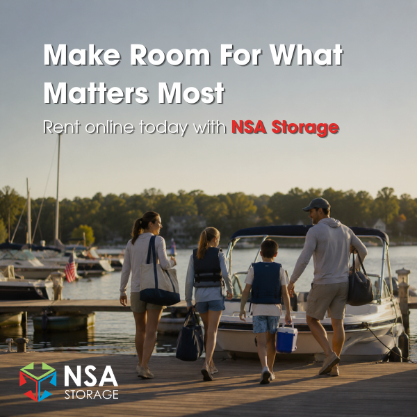 NSA_SelfStorage's tweet photo. From boating gear to seasonal equipment, NSA Storage helps you make room for the moments that matter most. https://t.co/MJM4Meu3xY