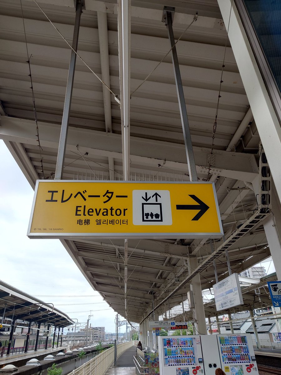 memetchi1112's tweet photo. 小田急多摩センター駅のエレベーターのマーク、なんか普通のと違う？🤔と思ったら、シルエットが…！！ https://t.co/Uc1uPyaF8c