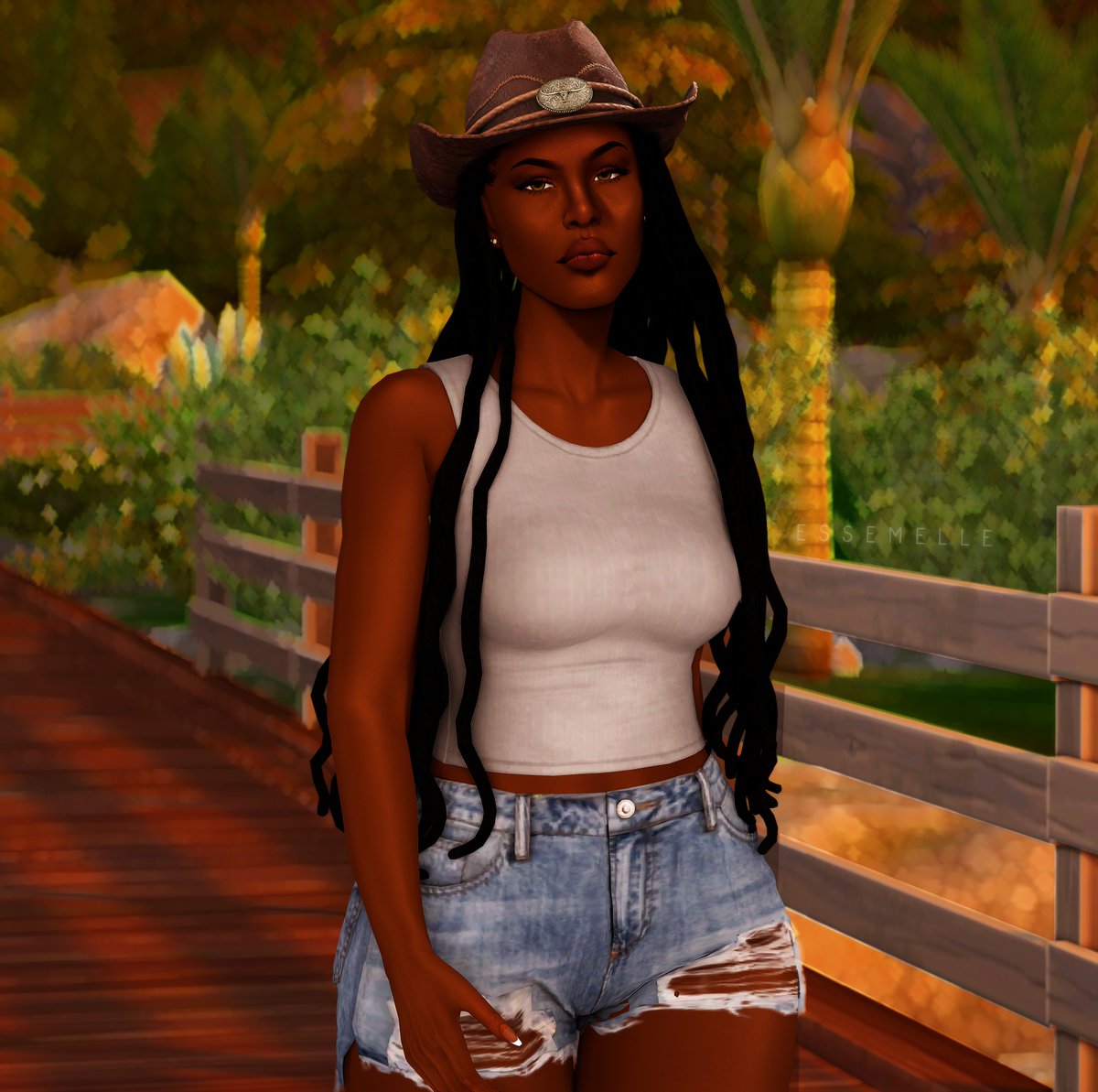 essemellee's tweet photo. Meet Leanne Lehman 🌻 

Spends her days cooking from her garden, loving on her husband Samuel, and selling homemade goods at the local farmers market. It's a soft simple life... exactly how she likes it.  

#TheSims4 https://t.co/BCTYsJuY5Y