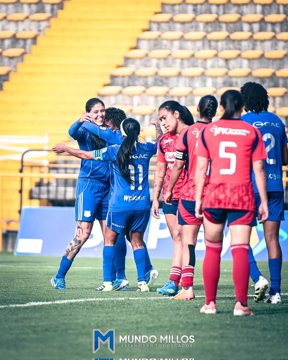 MundoMillos's tweet photo. #FOTOS Las Embajadoras vencieron al Medellín y cierran el semestre en el cuarto lugar de la Liga Femenina 2026 y con 10 partidos sin conocer la derrota.

#EstamosEnTodosLados https://t.co/vq2Rj2E56i
