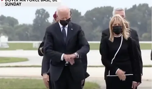 franchise_wise's tweet photo. @TerryMoran I imagine the President closing his eyes after a 20 hour work day isn't as bad as a President checking when it's time for ice cream while bodies are being returned. https://t.co/hFqHxM7lvG