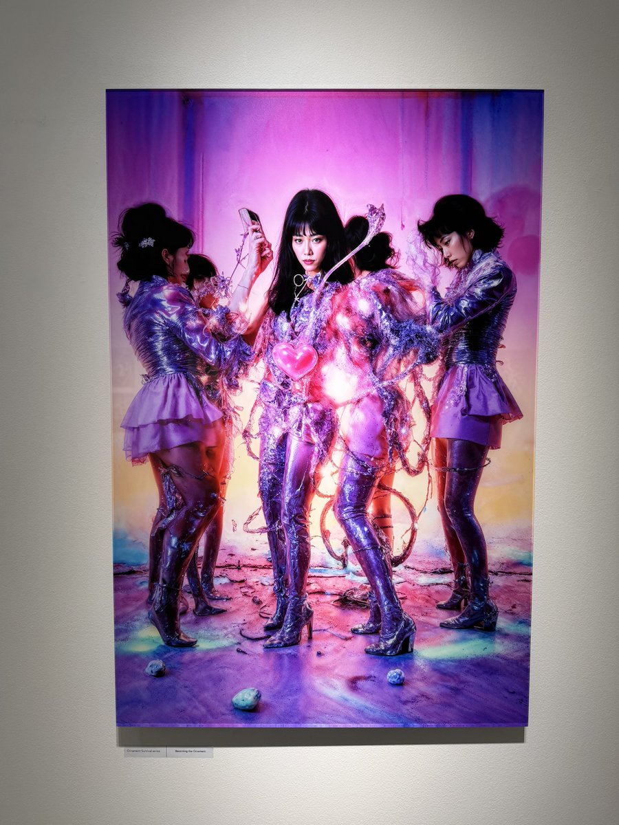 emikusano's tweet photo. ✨🗼if you’re in Tokyo..🗼✨

Two of my works are on view in Tokyo right now — quietly up for a while, so consider this less an announcement than an invitation.

🩵Ornament Survival (solo) — √K Contemporary, Kagurazaka
· Through June 20 (closing soon)
· The AI-image series I first showed at Art Basel Hong Kong 2026 (Zero10) — on desire, validation, and the datafication of emotion, body, and identity, alongside earlier works like Office Ladies
· https://t.co/TKP6RASWPC

👽SPECTRUM 2076 AD (group) — GYRE GALLERY, Omotesando
· Through July 12
· Curated by Takayo Iida, with Kohei Nawa, Mariko Mori and others — seven artists looking back at the present from an imagined 2076
· https://t.co/ZnwpsmyB4c

If you’re in Tokyo, the √K show comes down first — so catch that one soon. I’d love for you to see them in person✨✨