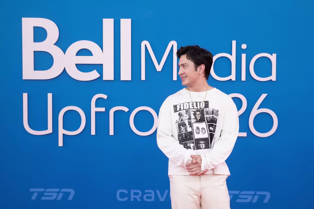 hudsonwonline's tweet photo. More of Hudson Williams at Bell Media Upfront 2026! (via Bell Media) https://t.co/BDKCAS8HNA