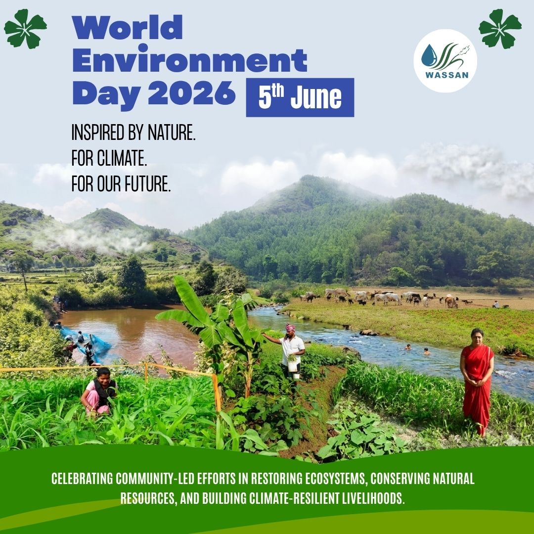 WASSANIndia's tweet photo. 🌍 #WorldEnvironmentDay2026

At @WASSANIndia, we celebrate communities that are restoring ecosystems, conserving natural resources, and building climate-resilient livelihoods. Nature holds the solutions—our collective action can secure a sustainable future. 🌱 https://t.co/POOSRDLc2l