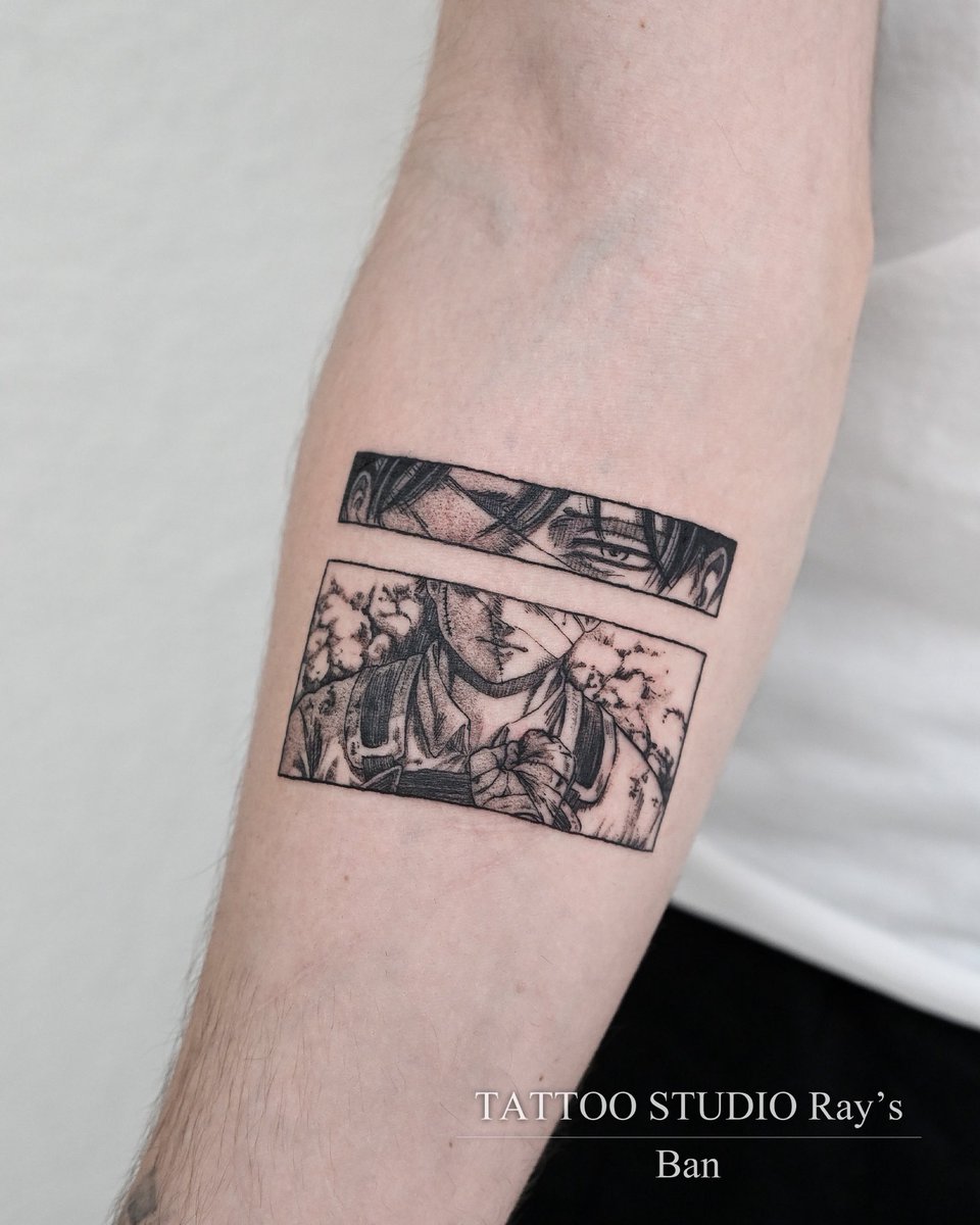 rays_co's tweet photo. l◤ New ◢l

『進撃の巨人』

Tattooed by Ban（Tokyo Studio）

▷ オフィシャルページ・ご予約
https://t.co/SUS1PG2aie

#animetattoo
#attackontitan https://t.co/4HzUhUGHBl