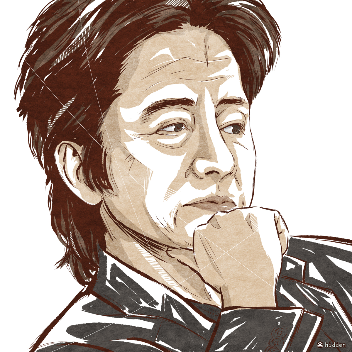 hidden_12's tweet photo. 最近しばしば『古畑任三郎』や
田村正和さん関連のポストが流れてきますネ。

▽2024,05,30 Painted. https://t.co/BCwipOU5Dz