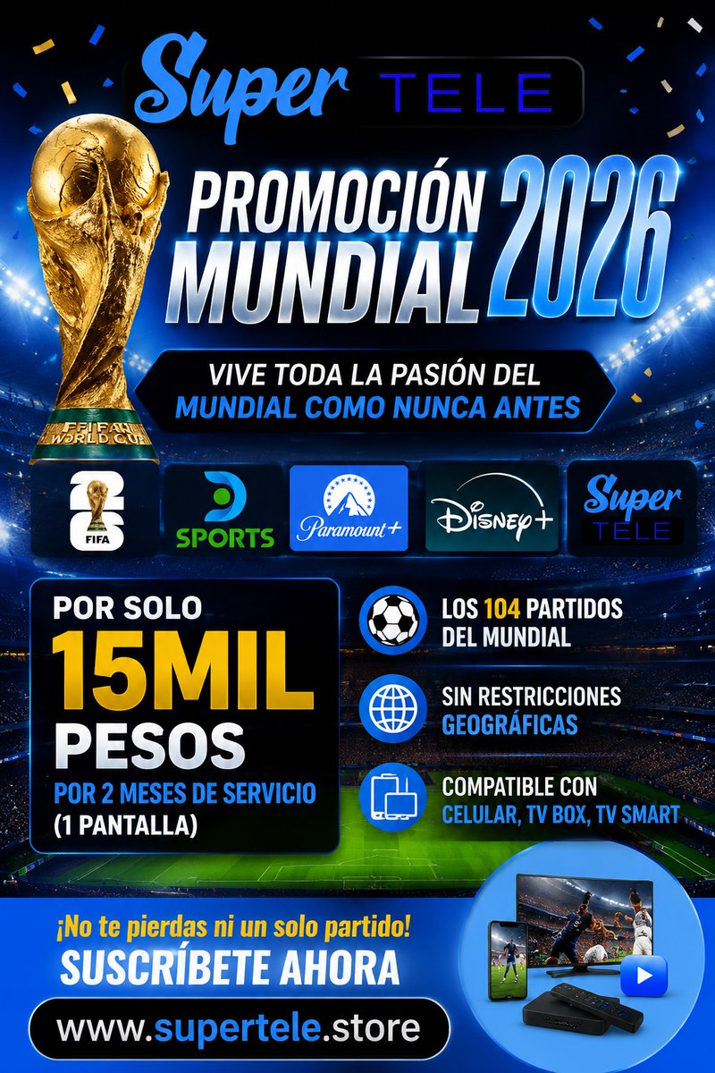 superteleinfo's tweet photo. @YuryMontoya5 Desde cualquier dispositivo. Con soporte por cualquier pregunta o inconveniente que tenga. Contáctenos en Col en nuestra web: https://t.co/F4RS0JnuCM https://t.co/oXrmvd6h25