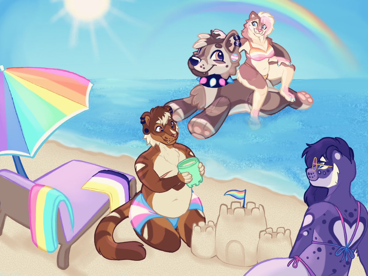 lostsoulsfox's tweet photo. beach day! https://t.co/u6RD1Kh4A7