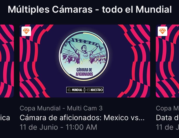 Now_deportes's tweet photo. ViX tendrá múltiples canales para las transmisiones de la Copa Mundial de la FIFA 2026.

1. Transmisión de televisión
2. Aficionados
3. Datos del Partido
4. Exclusiva de Equipo A
5. Exclusiva de Equipo B
6. Cámara Táctica

Los canales de 590 a 595. https://t.co/xw47RZ8XJQ