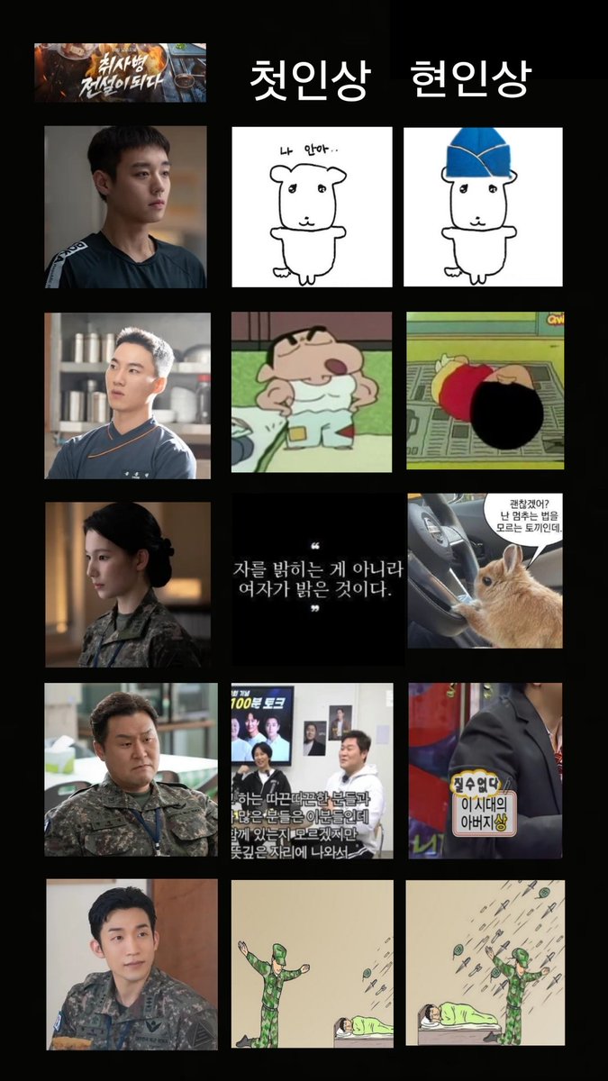 moroddgoo's tweet photo. 취사병 첫인상현인상 https://t.co/GsJwaCmBek